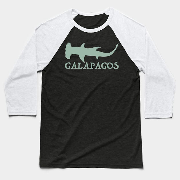 Galapagos Hammerhead Baseball T-Shirt by SNK Kreatures